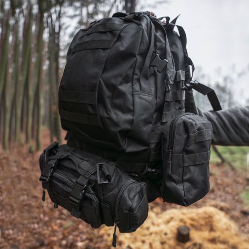 Plecak turystyczny Survival Combo 38 l czarny Offlander na Arena.pl