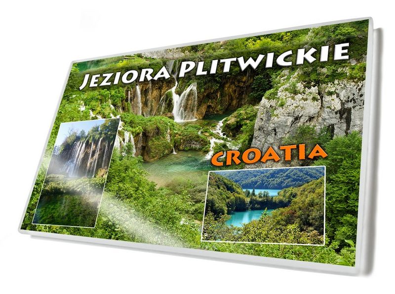 Jeziora plitwickie - magnes szklany zdjęcie 1