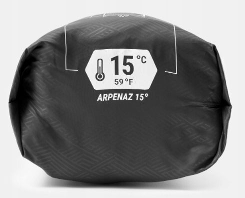 Śpiwór kempingowy Quechua Arpenaz 15° zdjęcie 9