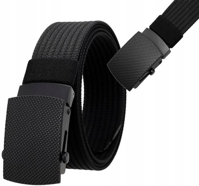 Pasek Męski Parciany Parciak Do Spodni Pas Solidny zdjęcie 9