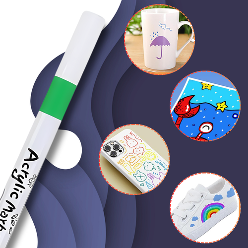 flamastry pisaki akrylowe do różnych powierzchni 48 szt acrylic marker na Arena.pl