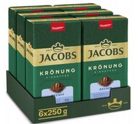 Jacobs Kronung decaff bez kofeiny 250g x 6 mielona