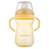 CANPOL Kubek z miękkim ustnikiem FirstCup 250ml żółty