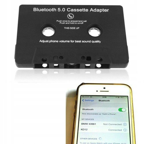 KASETA BLUETOOTH 5.0 DO RADIA ADAPTER TRANSMITER na Arena.pl