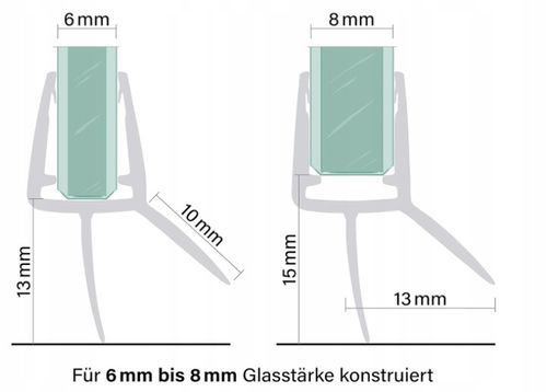 USZCZELKA DOLNA KABINY PRYSZNICOWYCH DRZWI 6-8MM 67 CM na Arena.pl