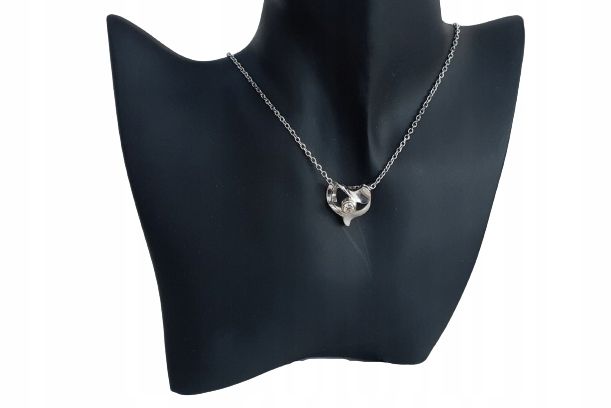 SREBRNA ZAWIESZKA DO ŁAŃCUSZKA SERCE 925 TT-55C zdjęcie 2