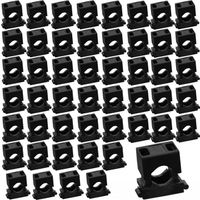 Uchwyt montażowy do przewodów UM 16 czarny 50szt.