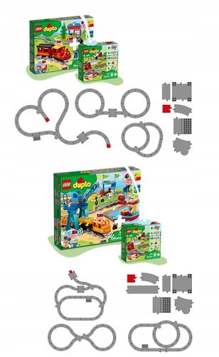 KLOCKI LEGO DUPLO WIADUKT 10872 i TORY 10882 DO POCIĄGU 10874 10875 + TORBA na Arena.pl