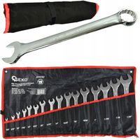 ZESTAW KLUCZY KLUCZE PLASKO OCZKOWE CALOWE 16 SZT