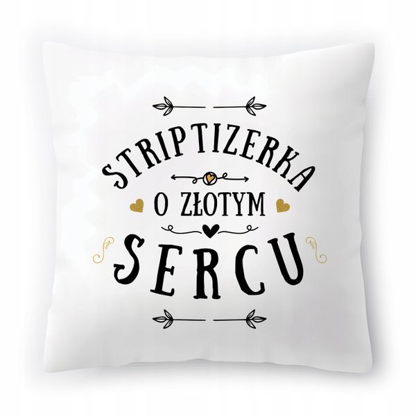 Dla Striptizerki Poduszka Na Urodziny Na Prezent Z Nadrukiem Ze Zdjęciem zdjęcie 1