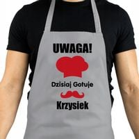 FARTUCH KUCHENNY męski nadruk FARTUSZEK BAWEŁNA