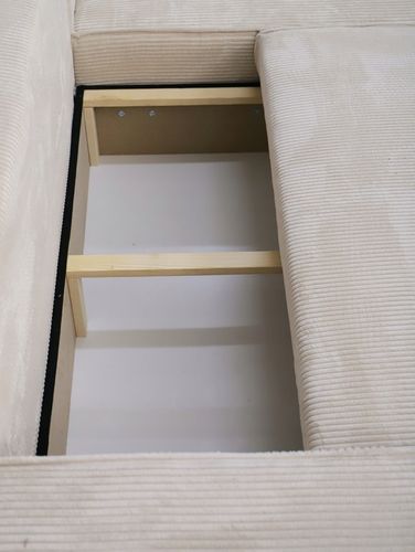 Narożnik Rozkładany BERGAMO Sztruks Rogówka z Funkcją Spania Pościel na Arena.pl