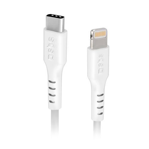 Kabel przewód z certyfikatem MFi USB-C - iPhone Lightning 1m - biały na Arena.pl