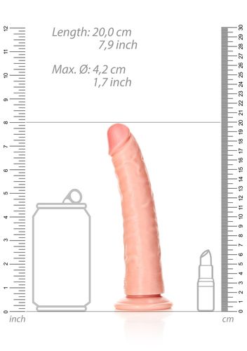 Slim Realistic Dildo with Suction Cup - 7""""/ 18 cm na Arena.pl