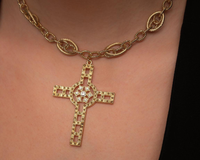 naszyjnik z dużym krzyżem (c23/jes/26au)