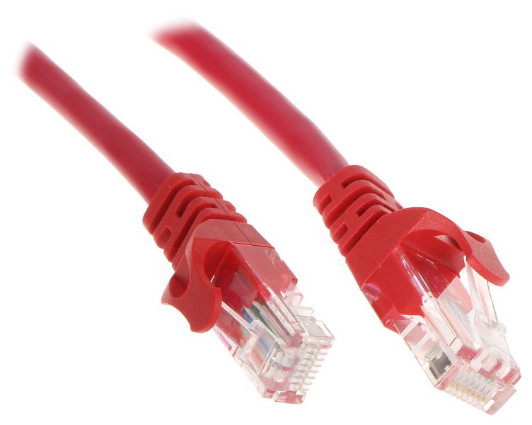 PATCHCORD RJ45/0.5-RED 0.5 M zdjęcie 1