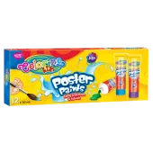 Colorino Kids. Farby plakatowe w tubach 30 ml, 12 kolorów