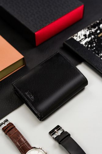 mały portfel męski bez zapięcia wykonany ze skóry naturalnej - peterson na Arena.pl