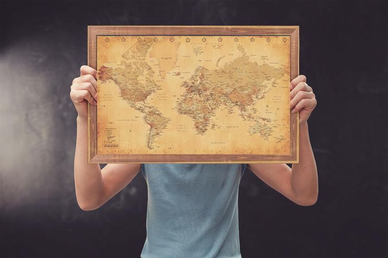 Mapa Świata Vintage - plakat 91,5x61 cm zdjęcie 4