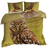 Pościel 3D bawełna satyna 160x200cm PUCHACZ