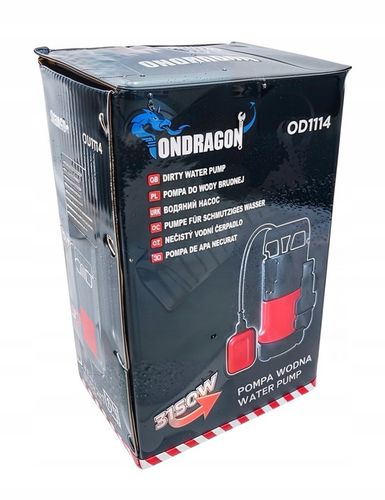 POMPA ZATAPIALNA DO WODY CZYSTEJ BRUDNEJ DESZCZÓWKI z PŁYWAKIEM 3150W mocna na Arena.pl