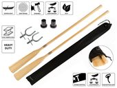 Wiosła szalupowe do łodzi 165,180 + dulki pałąkowe + osłony 40mm (komplet 2 sztuki) + pokrowiec Oar Sleeve John Paddle 165 cm