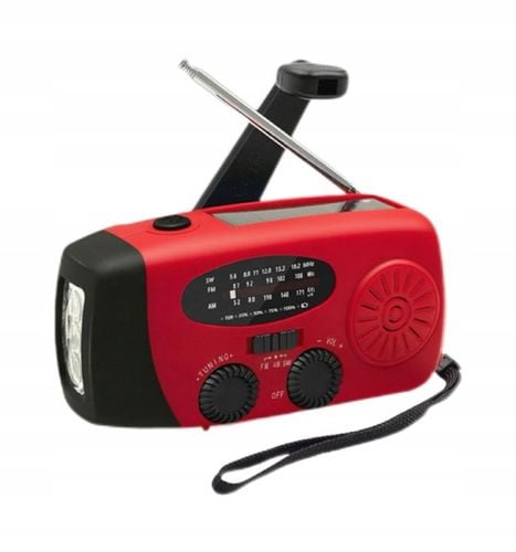 Radio Awaryjne Radio Solarne z korbę Solarne Powerbank Latarka 2000mAh na Arena.pl