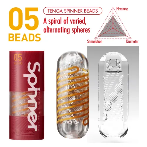 tenga spinner 05 beads - system spiralnych sfer, transparentny na Arena.pl
