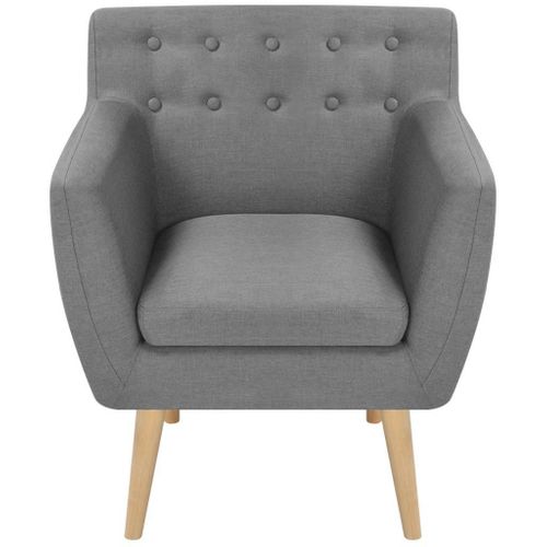 Fotel 67X59X77 Cm, Jasnoszary Materiał na Arena.pl
