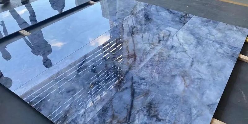 Gres polerowany 120x60 MARMUR BLUE WYSOKI POŁYSK zdjęcie 1