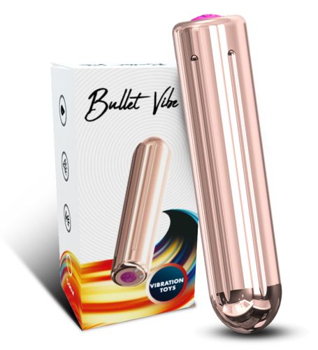 Mini wibrator - różowe złoto na Arena.pl