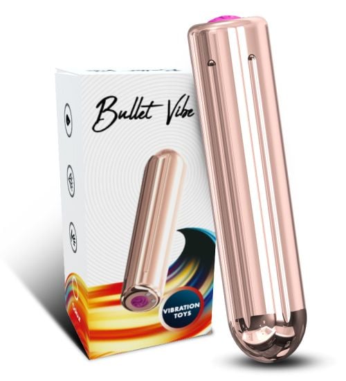 Mini wibrator - różowe złoto zdjęcie 2