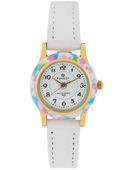 ZEGAREK KOMUNIJNY DZIECIĘCY PERFECT LP195-06 - biały/złoty + BOX