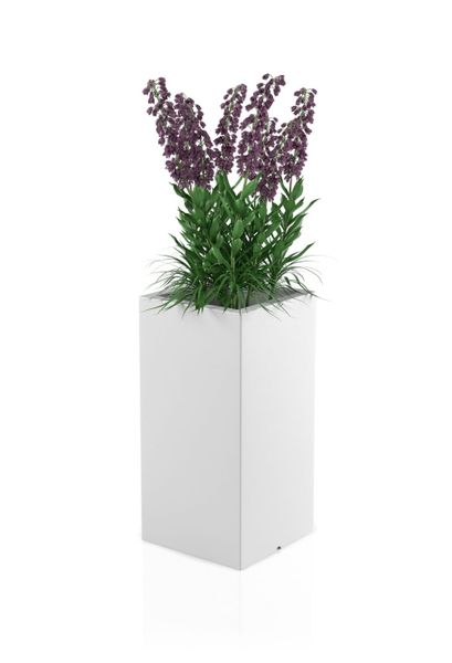 Designerska donica MONUMO TOWER POT Biała zdjęcie 1