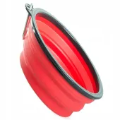 Składana miska 0,8l turystyczna dla psa silikonowa z karabińczykiem