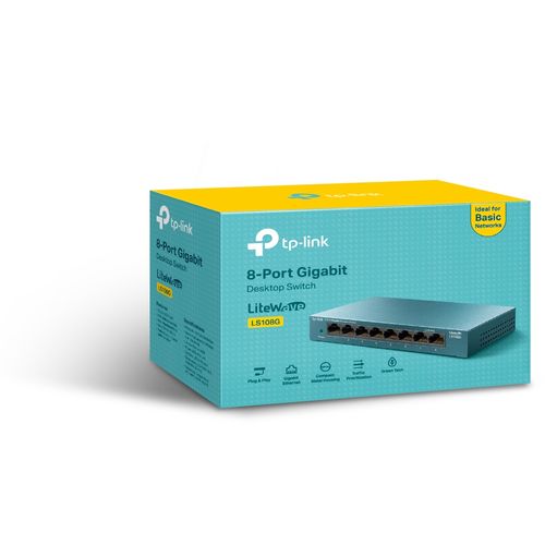 Switch TP-Link 8p LS108G Metal (8x10/100/1000Mbit) na Arena.pl