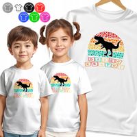 KOSZULKA DZIECIĘCA - DZIEŃ KROPKI KROPKOWY DINOZAUR DINO Z KROPEK - 146 L