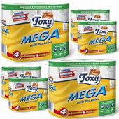 Foxy Mega Bez Końca Papier Toaletowy po 4 Rolki Bardzo Długie x6 24 Rolki