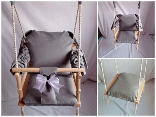 HUŚTAWKA 3w1 DLA DZIECI miś kolor szary na Arena.pl