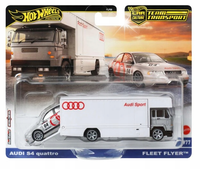 HOT WHEELS PREMIUM TEAM TRANSPORT 2PACK AUTEK AUDI S4 QUATTRO I FLEET FLYER