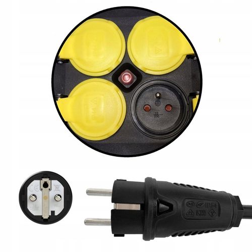 Przedłużacz na bębnie, H05VV-F OWY 3x2,5mm2 50m na Arena.pl