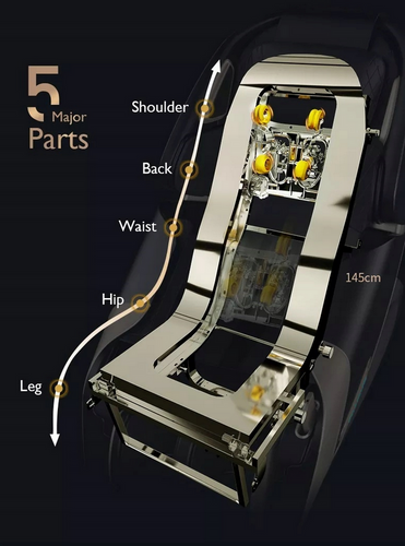 Fotel masujący S+L Zero Gravity+Rozciąganie+Scan na Arena.pl