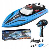 Zdalnie sterowana łódź Outdoor Toy Boat 2.4g 40km/h niebieski