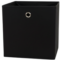 Organizer Tekstylny Pudełko na Zabawki Bieliznę do Regału 32,5x30 cm Czarny