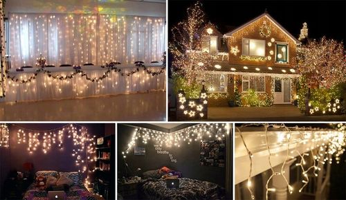 LAMPKI 300 LED SOPLE efekt flasch 14m ŚWIĘTA ZEWNĘTRZNE BIAŁE ZIMNE IP44 na Arena.pl