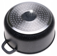 GARNEK MARMUROWY DUŻY Gastronomiczny 36cm 13,5L INDUKCJA Gaz 8154