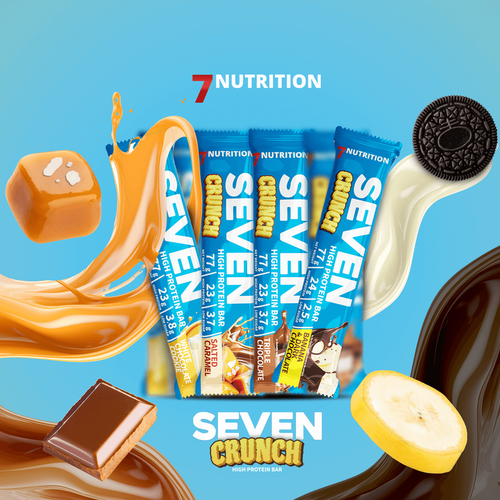 7Nutrition - Seven Protein Bar 77 g - słony karmel na Arena.pl