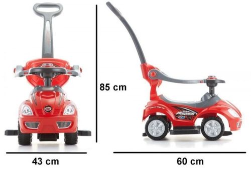 Jeździk, chodzik, pchacz 3w1 deluxe na Arena.pl