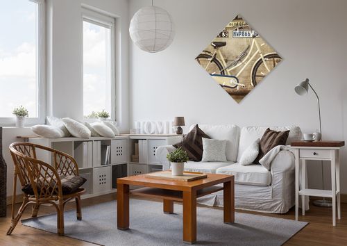 Zegar Ścienny - Rower Mur Tablica - 60X60 Cm - C3Ad60X60-3764 na Arena.pl