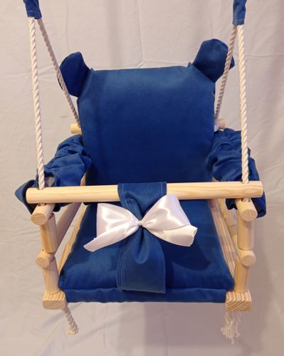 HUŚTAWKA 3w1 DLA DZIECI miś kolor NIEBIESKI na Arena.pl